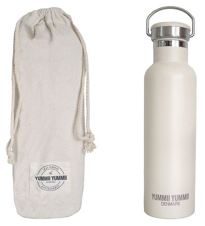 Yummii Yummii Thermoflasche - 600 ml - Edelstahl - Pearl White