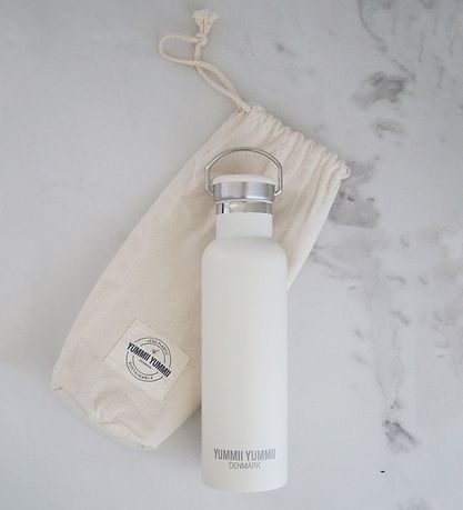 Yummii Yummii Thermoflasche - 600 ml - Edelstahl - Pearl White
