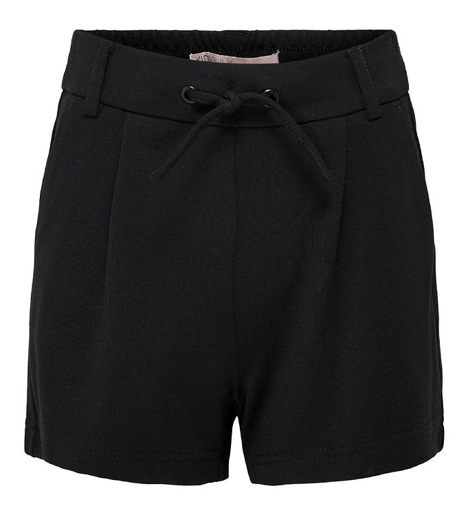 KIDS ONLY KOGPOPTRASH regular fit shorts i sort til piger