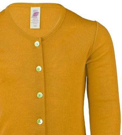 Engel Cardigan - Uld/Silke - Safran Engel Cardigan - Uld/Silke - Safran