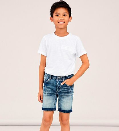 Name It Shorts - Noos - NkmTheo - Medium Blue Denim Name It Shorts - Noos - NkmTheo - Medium Blue Denim