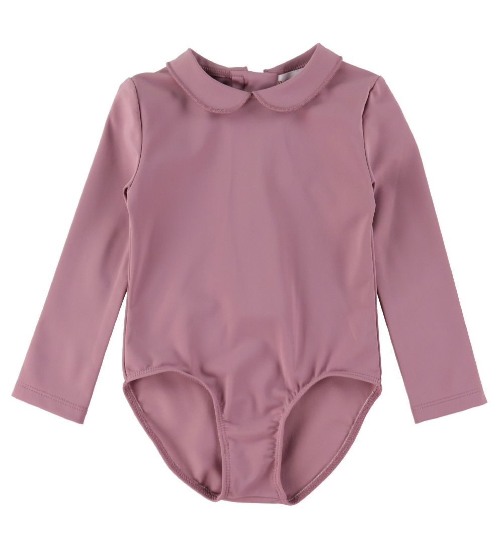 Petit Crabe Badeanzug - Heather m. Kragen - Petit Crabe - 7-8 Jahre (122-128) - Bademode