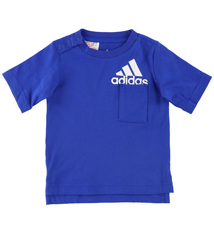 adidas Performance Sæt - T-shirt/Shorts - Royal Blue/Hvid adidas Performance Sæt - T-shirt/Shorts - Royal Blue/Hvid