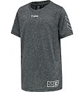 Hummel T-shirt - hmlMISTRAL - Gråmeleret