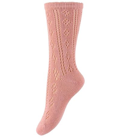 Minymo Socks - 2-Pack - Grey/Pink Minymo Socks - 2-Pack - Grey/Pink