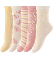 Minymo Strømper - 5-Pak - Ash Rose Minymo Strømper - 5-Pak - Ash Rose