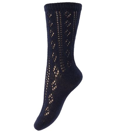 Minymo Socks - 2-Pack - Ivory/Navy