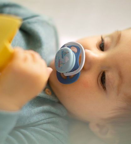 Philips Avent Sutter - 2-pak - Ultra Air - Blå m. Print