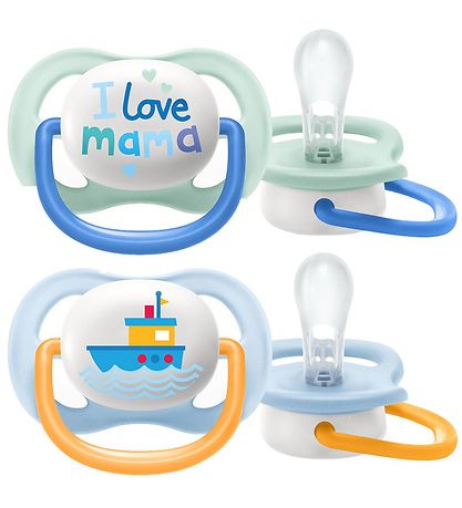 Tétine Philips Avent - 2 Pack - Ultra Air - Menthe/Bleu Clair av Tétine Philips Avent - 2 Pack - Ultra Air - Menthe/Bleu Clair av