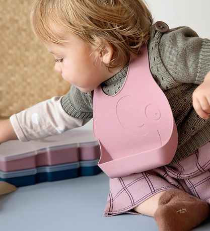 Sebra Silikone Hagesmæk - 2-pak - Blossom Pink