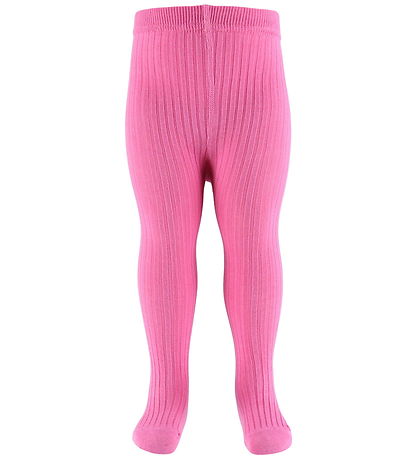 Melton Strømpebukser - Rib - Dusty Pink
