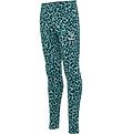 Hummel Leggings - hmlFlowy - Blue Coral
