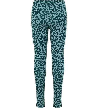 Hummel Leggings - hmlFlowy - Blue Coral