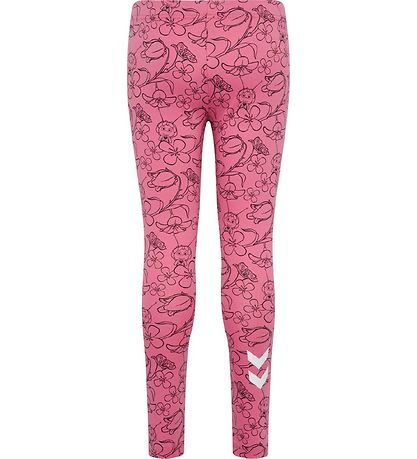 Hummel Leggings - hmlMaya Flower AOP - Heather Rose