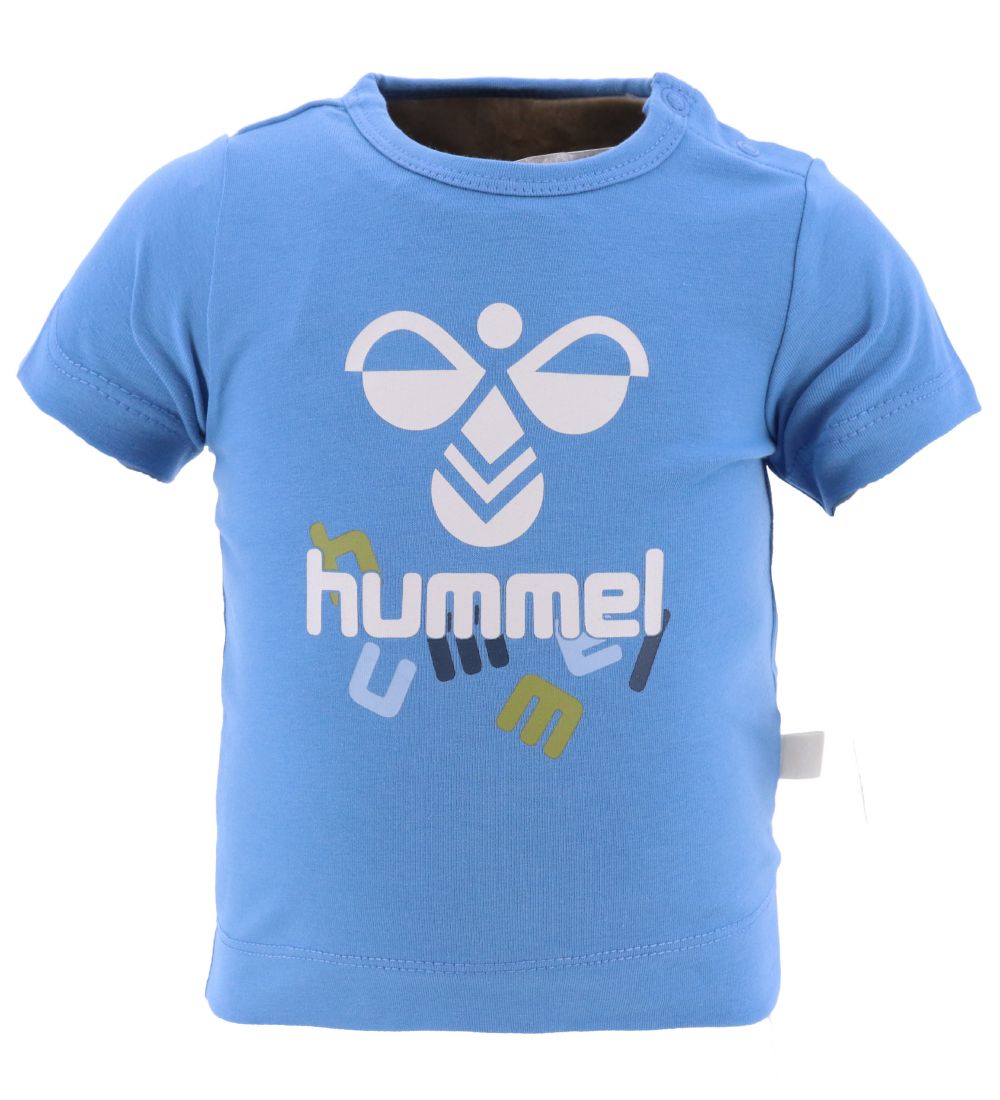 Hummel T-Shirt - Blue - Silberseeblau - Hummel - 74 - T-Shirts