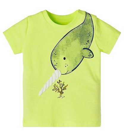 Name It T-shirt - NbmHeine - 2-pak - Sunny Lime