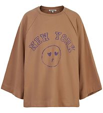 Cost:Bart Sweatshirt - CBSol - Oversize - Tigers Eye m. Lilla Cost:Bart Sweatshirt - CBSol - Oversize - Tigers Eye m. Lilla