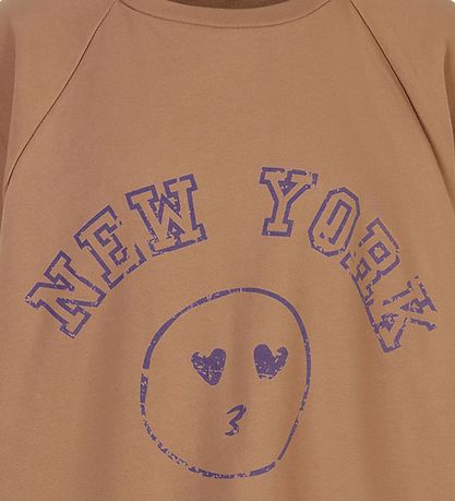 Cost:Bart Sweatshirt - CBSol - Oversize - Tigers Eye m. Lilla Cost:Bart Sweatshirt - CBSol - Oversize - Tigers Eye m. Lilla