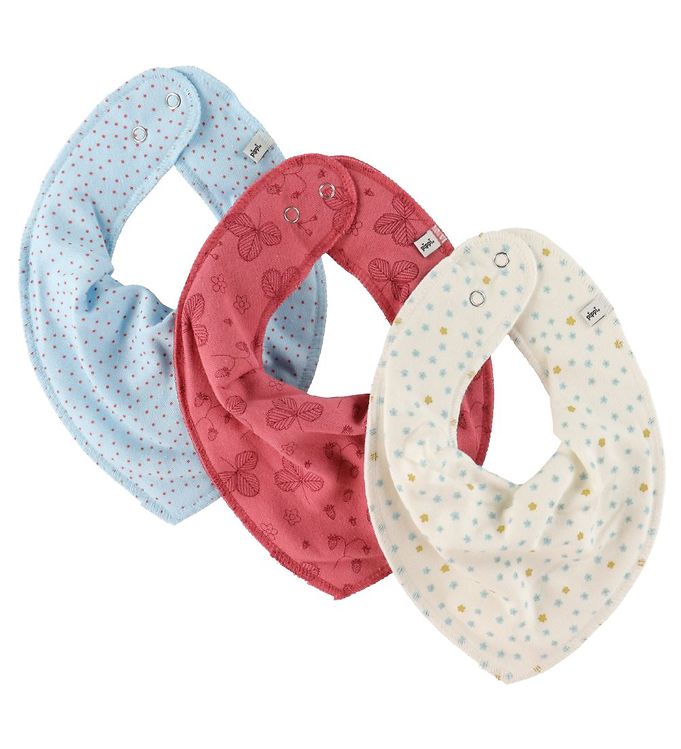 Pippi Baby Savlesmække - 3-pak - Baroque Rose