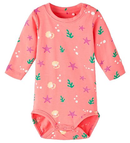 Name It Bodysuits l/s - NbfOcean - 3-Pack - Peach Whip Name It Bodysuits l/s - NbfOcean - 3-Pack - Peach Whip