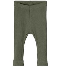 Name It Leggings - Noos - Rib - NbnKab - Beetle