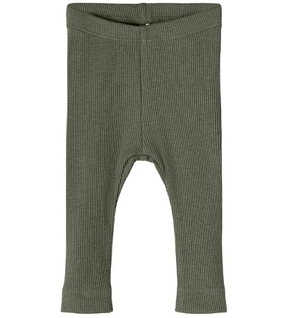 Name It Leggings - Noos - Rib - NbnKab - Beetle