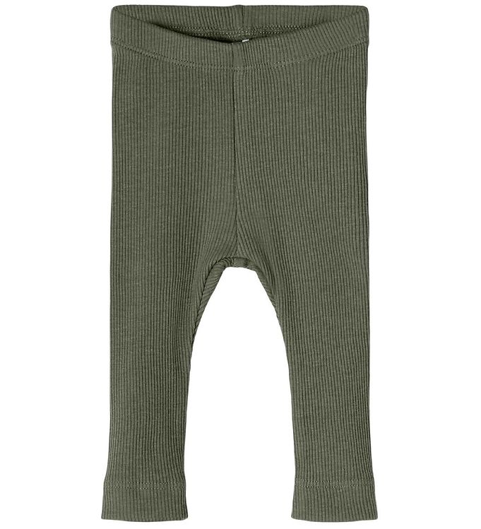 Name It Leggings - Noos - Rib - NbnKab - Beetle