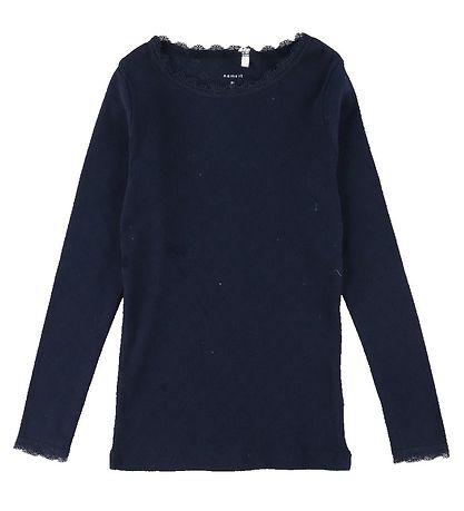 Name It Bluse - Noos - Rib - NkfLitte - Dark Sapphire Name It Bluse - Noos - Rib - NkfLitte - Dark Sapphire