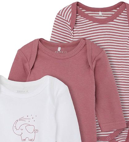 Name It Body l/æ - Noos - NbnBody - 3-pak - Mesa Rose Name It Body l/æ - Noos - NbnBody - 3-pak - Mesa Rose