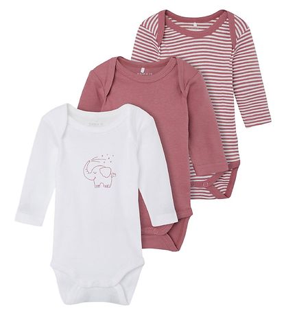 Name It Body l/æ - Noos - NbnBody - 3-pak - Mesa Rose Name It Body l/æ - Noos - NbnBody - 3-pak - Mesa Rose