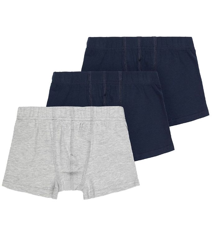 Name It NkmTights 3-pak Boxershorts - Grey Melange