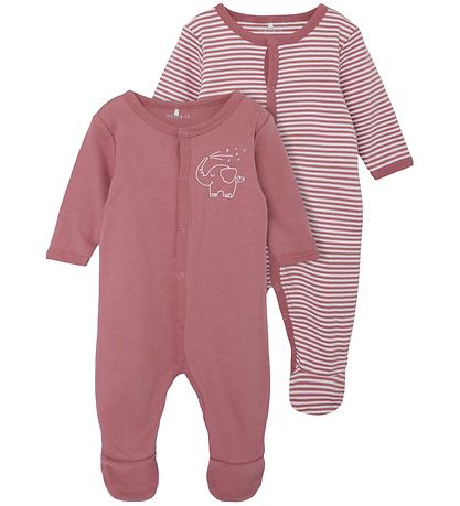 Name It Natdragt - Noos - NbnNightsuit - 2-pak - Mesa Rose Name It Natdragt - Noos - NbnNightsuit - 2-pak - Mesa Rose