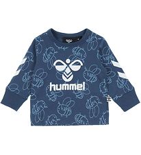 Hummel Bluse - hmlCollin - Ensign Blue m. Hvid Hummel Bluse - hmlCollin - Ensign Blue m. Hvid