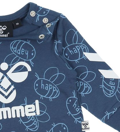 Hummel Bluse - hmlCollin - Ensign Blue m. Hvid Hummel Bluse - hmlCollin - Ensign Blue m. Hvid