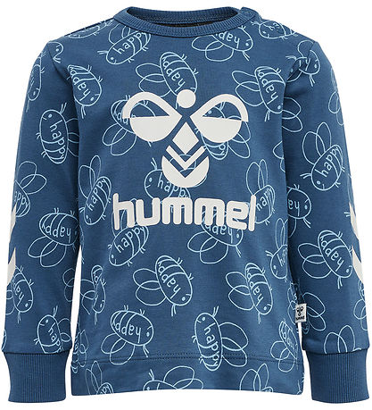 Hummel Bluse - hmlCollin - Ensign Blue m. Hvid