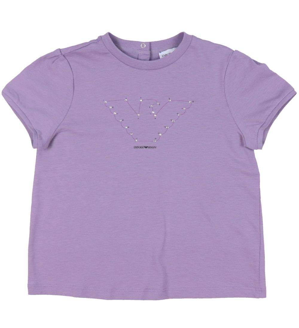 Emporio Armani T-Shirt - Violett - Emporio Armani - 18 mt - T-Shirts