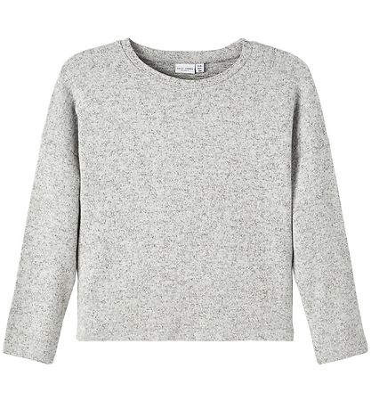 Name It Bluse - Strik - Noos - NkfVicti - Grey Melange Name It Bluse - Strik - Noos - NkfVicti - Grey Melange