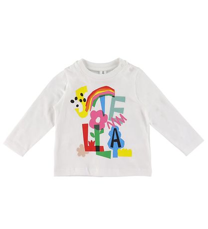Stella McCartney Kids Bluse - Hvid m. Print Stella McCartney Kids Bluse - Hvid m. Print