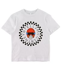 Stella McCartney Kids T-shirt - Hvid m. Print Stella McCartney Kids T-shirt - Hvid m. Print