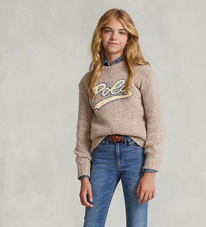 Polo Ralph Lauren Blússa - Ull - Andover ll - Drapplitað