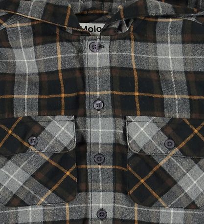 Molo Skjorte - Rizz - Grey Brown Check