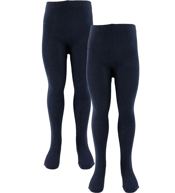 Name It Strømpebukser Dark Sapphire Bomuld (2-pak) - Str.    5-6y 110/116cm