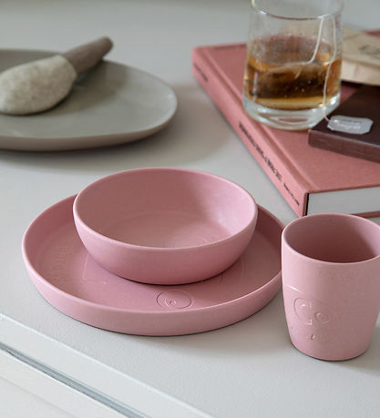 Sebra Tallerkener - Bioplast - 2-pak - MUMS - Blossom Pink