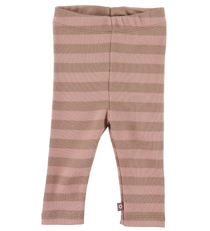 Smallstuff Leggings - Stribet - Powder/Rose Brown Smallstuff Leggings - Stribet - Powder/Rose Brown