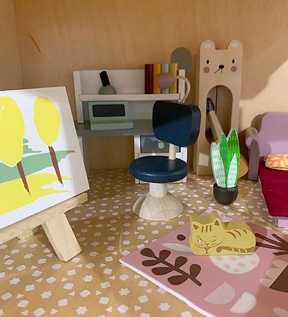 Tender Leaf Trælegetøj - Dukkehusmøbler - Studierum