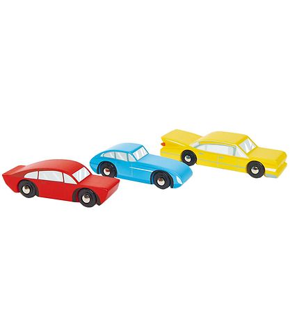 Tender Leaf Houten Speelgoed - 3 Retro auto's