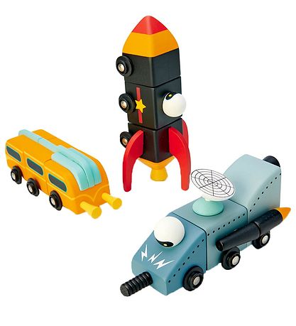 Tender Leaf Wooden Toy - Space Cars - Expedition To Mars