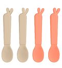 Done By Deer Cutlery - 4-Pack - Spoon - Lalee Sand/Coral