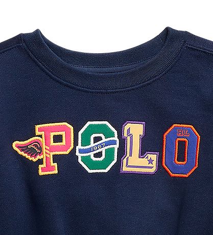 Polo Ralph Lauren Sweatshirt - Navy m. Tekst Polo Ralph Lauren Sweatshirt - Navy m. Tekst