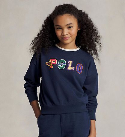 Polo Ralph Lauren Sweatshirt - Navy m. Tekst Polo Ralph Lauren Sweatshirt - Navy m. Tekst